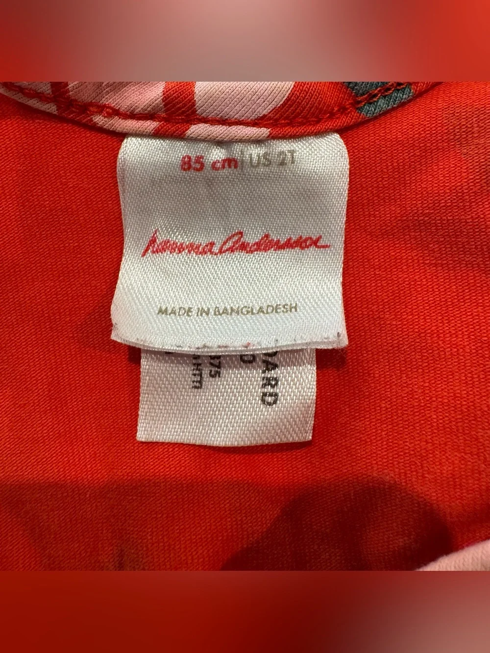 Hanna Andersson Girls Long Sleeve Cute Cosmo Skater Dress with Pockets Size 2T